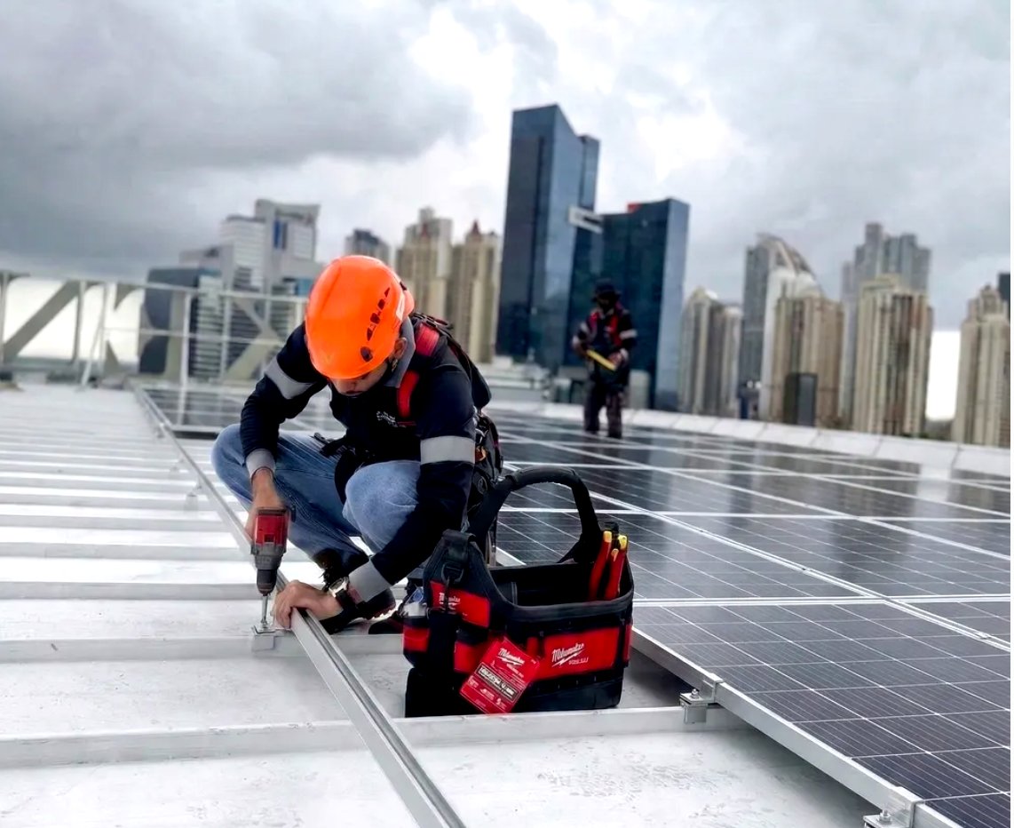 Instalación solar en Panamá